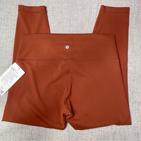 Lululemon Wunder Train High Rise Tight Dark Terracotta Leggings 14 Nwt - Picture 7 of 10